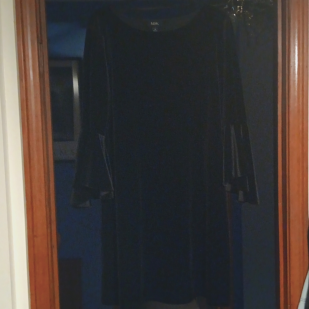 Xl-Black Msk Velvet Dress - image 2